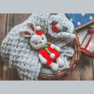 Christmas Costume Crochet Bunny Amigurumi Free Pattern